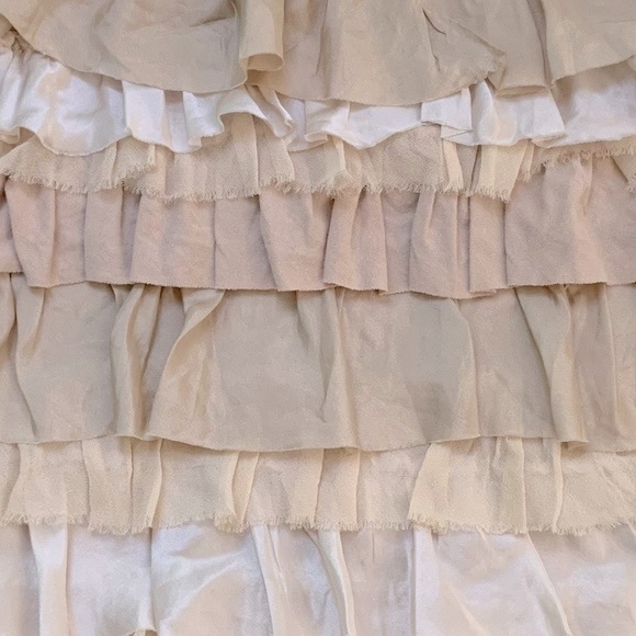 Crewcuts Champagne Ruffled Tiered Dress Size 4-5 - Picture 4 of 10